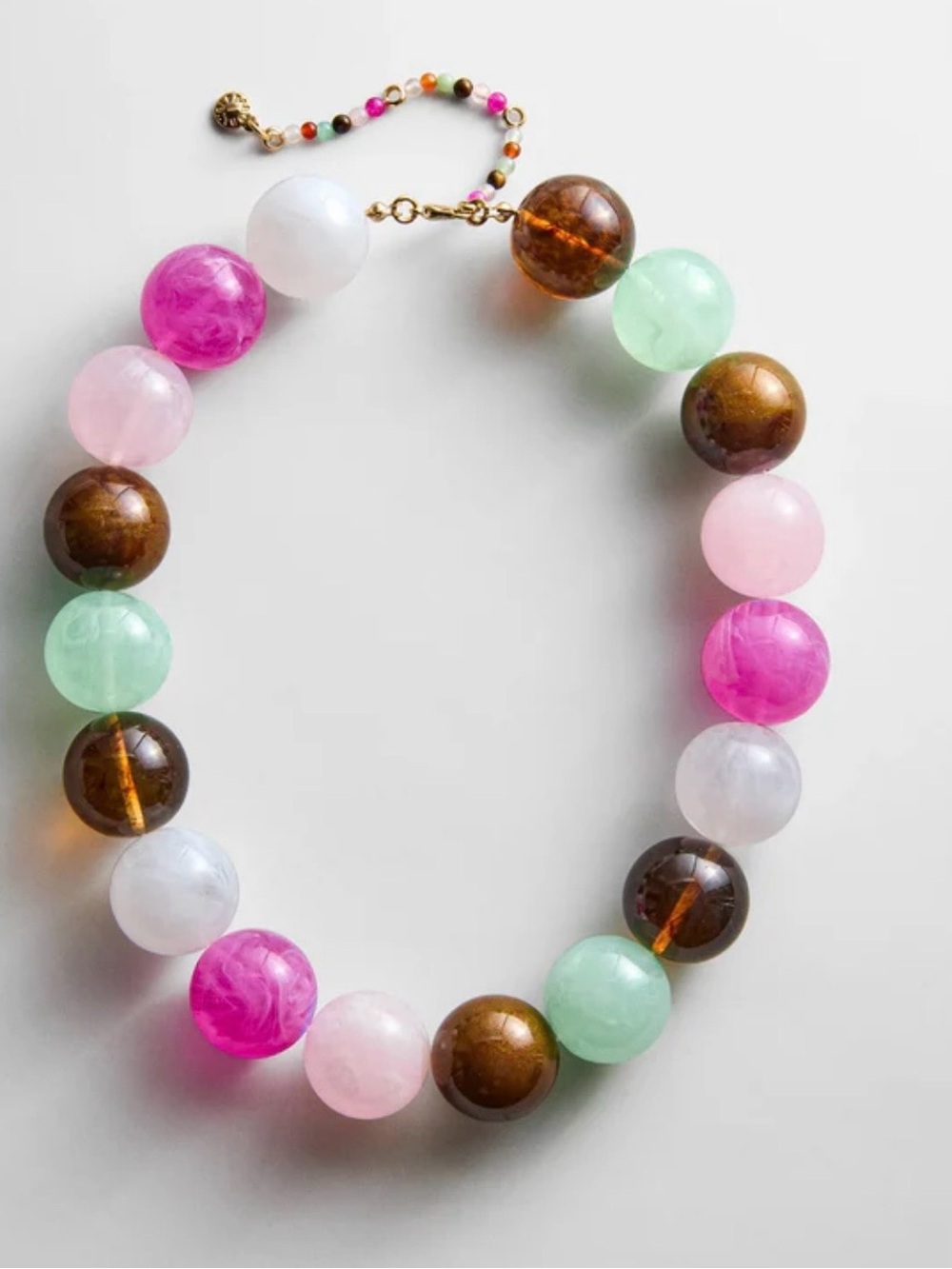 BaubleBarJane beaded necklace-pink Multi